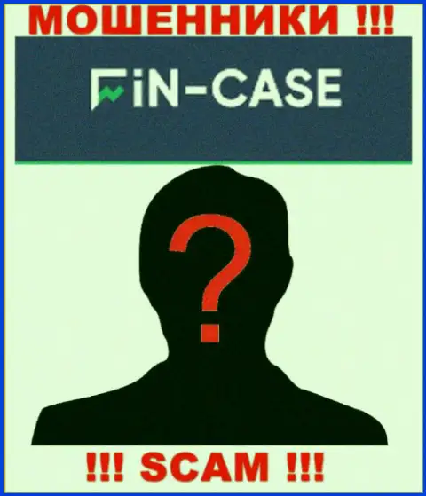 Не взаимодействуйте с мошенниками Fin Case - нет сведений об их прямых руководителях