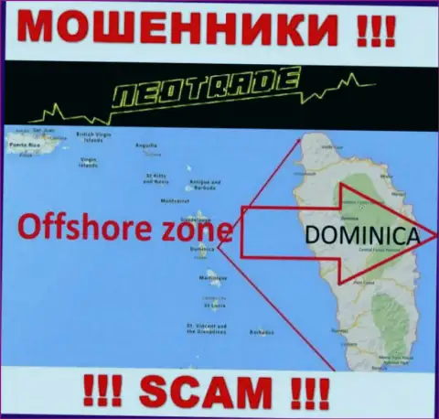 За надувательство доверчивых людей шулерам NeoTrade Pro ничего не будет, так как они отсиживаются в оффшоре: 8 Copthall, Roseau Valley, 00152 Commonwealth of Dominica