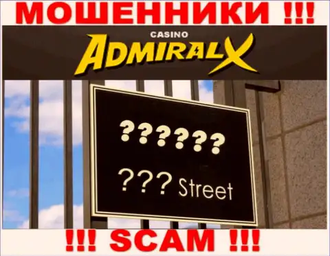 С конторой AdmiralX Casino не взаимодействуйте, не зная их адреса регистрации не сможете вернуть назад финансовые вложения