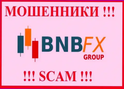 Логотип МОШЕННИКА БНБ ЭфИкс
