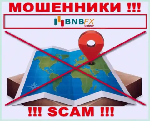 На сайте BNB FX отсутствует информация относительно юрисдикции указанной организации