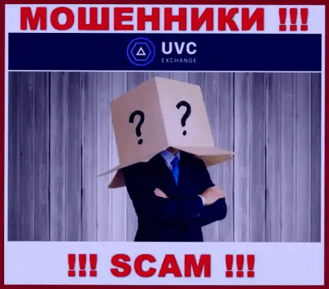 Не работайте совместно с интернет мошенниками UVCExchange Com - нет инфы о их руководителях