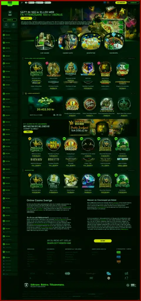 Неправда на страничках информационного портала мошенников 888 Casino