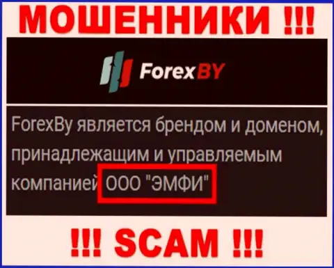 На официальном сайте Forex BY отмечено, что указанной компанией управляет ООО ЭМФИ