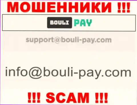Мошенники Bouli Pay указали именно этот е-майл у себя на сайте