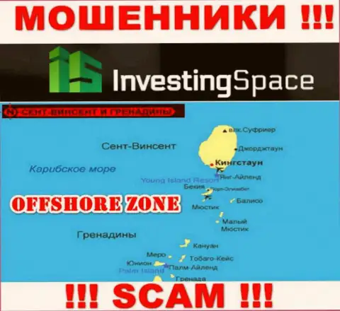 Investing-Space Com расположились на территории - St. Vincent and the Grenadines, остерегайтесь сотрудничества с ними