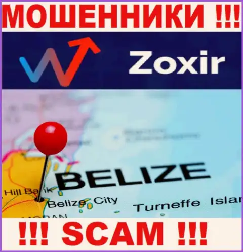 Организация Zoxir - это мошенники, пустили корни на территории Belize, а это оффшорная зона