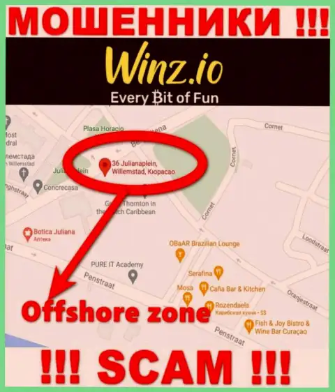Winz Io имеют оффшорную регистрацию: Curaçao - осторожно, мошенники