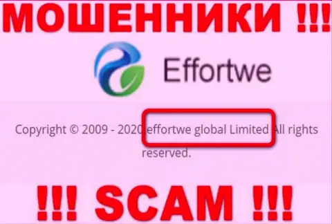 На интернет-ресурсе Effortwe365 Com сказано, что Effortwe Global Limited - это их юридическое лицо, но это не значит, что они добропорядочные
