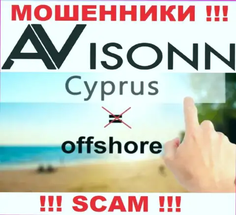 Avisonn намеренно зарегистрированы в офшоре на территории Cyprus - это ЖУЛИКИ !!!