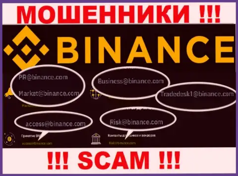 Не надо связываться с мошенниками Бинанс Ком, даже через их электронный адрес - обманщики