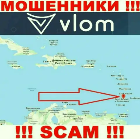 Компания Vlom Com - это мошенники, обосновались на территории Saint Vincent and the Grenadines, а это офшорная зона