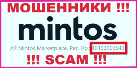 Рег. номер Mintos Com, который разводилы разместили у себя на веб-странице: 4010390364