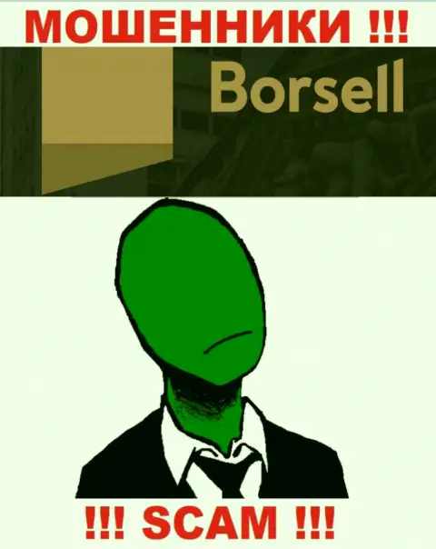 Компания Borsell не внушает доверия, потому что скрыты инфу о ее прямых руководителях