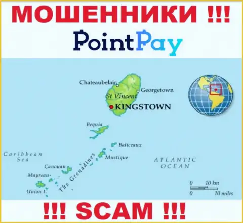 PointPay - это internet мошенники, их адрес регистрации на территории St. Vincent & the Grenadines