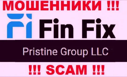 Юридическое лицо, владеющее мошенниками Fin Fix - это Pristine Group LLC