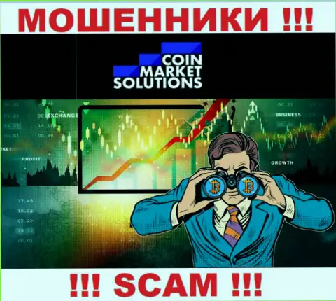 Не окажитесь следующей жертвой интернет шулеров из компании CoinMarketSolutions - не общайтесь с ними