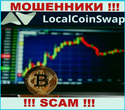 Не доверяйте финансовые активы LocalCoinSwap, т.к. их область деятельности, Crypto trading, ловушка