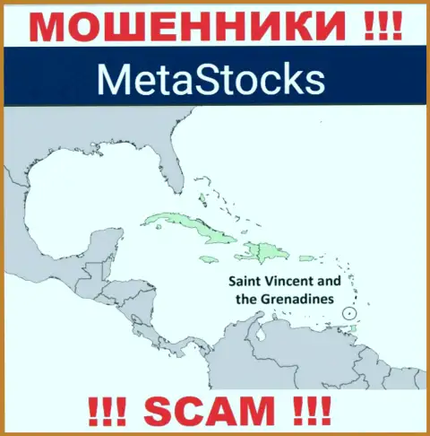Из организации MetaStocks деньги вернуть нереально, они имеют офшорную регистрацию: Kingstown, St. Vincent and the Grenadines