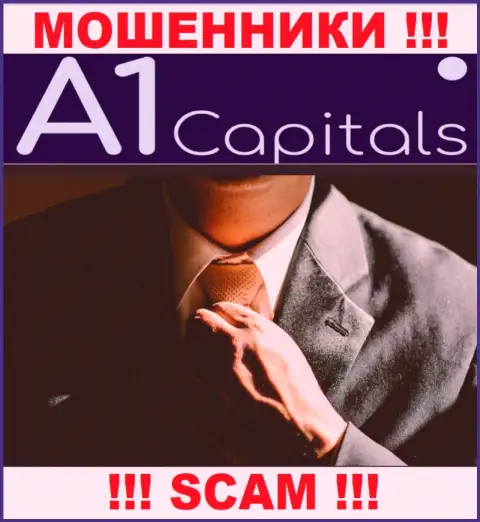 О лицах, управляющих компанией A1 Capitals ничего не известно