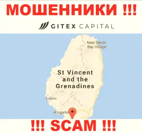 На своем web-сайте GitexCapital написали, что они имеют регистрацию на территории - St. Vincent and the Grenadines