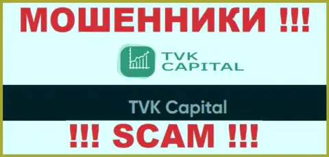 TVK Capital - юр лицо internet мошенников ТВК Капитал