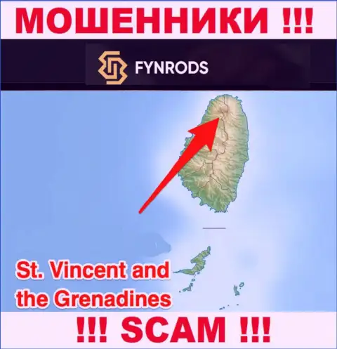 Fynrods Com - это ШУЛЕРА, которые зарегистрированы на территории - Сент-Винсент и Гренадины