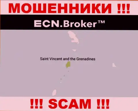 Пустив корни в оффшорной зоне, на территории St. Vincent and the Grenadines, ECN Broker спокойно обманывают лохов