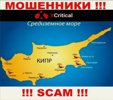 Cyprus - здесь, в офшоре, пустили корни internet мошенники XCritical Com