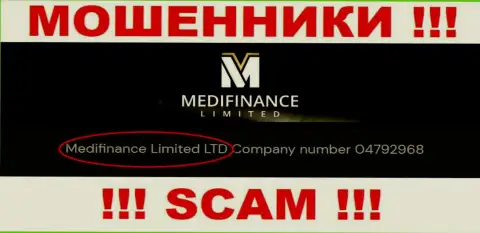 Меди Финанс вроде бы, как владеет организация Medifinance Limited LTD