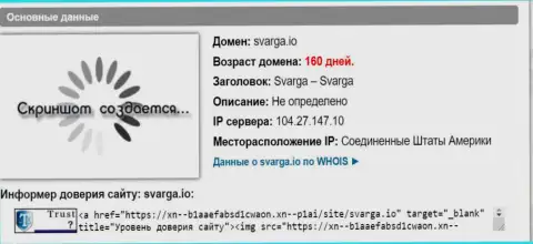 Возраст домена форекс брокерской компании Сварга, согласно справочной инфы, которая получена на веб-ресурсе довериевсети рф